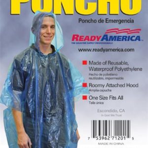 Ready America Rain Poncho 71201