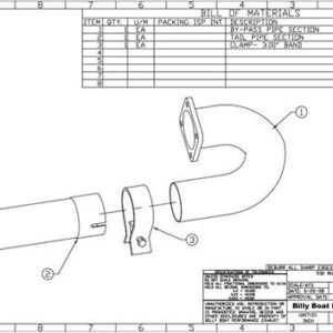 B&B Exhaust Exhaust Pipe Muffler Delete FPOR-2500