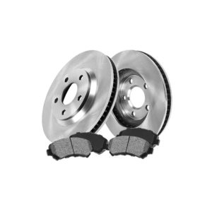 FRONT 277.88 mm Premium OE 5 Lug [2] Brake Disc Rotors + [4] Metallic Brake Pads